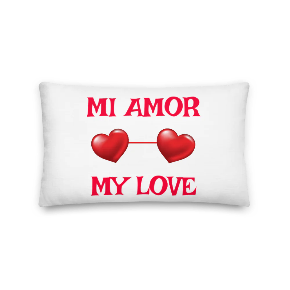 Mi Amor My Love / All-Over Print Premium Pillow