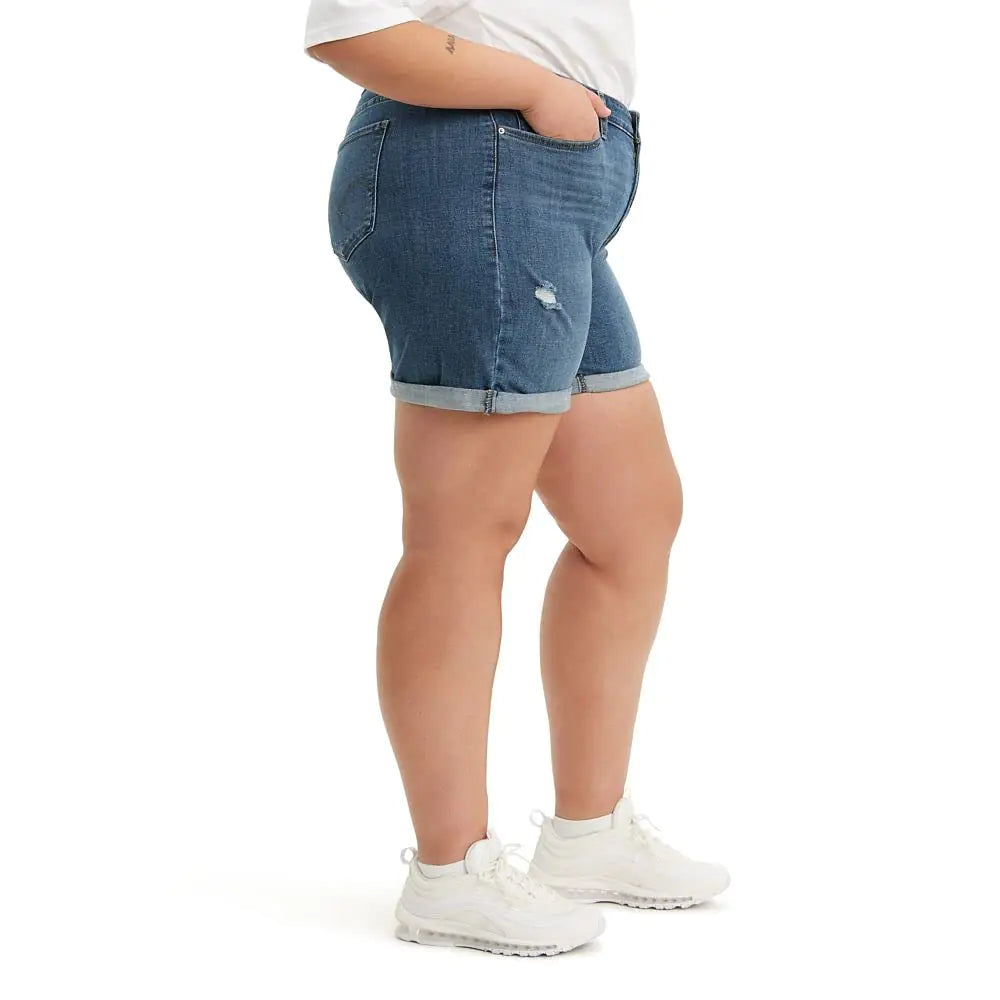 Levi's Women's Mid Length Shorts Plus Size 37 Hawaii Ocean