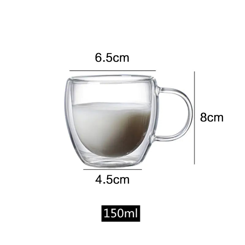 Double Wall Tea Glass Cup