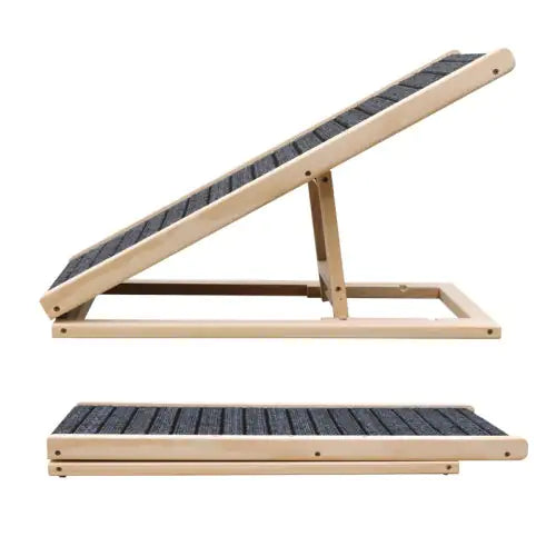 Dog Bed Ramp, Extra Wide For Excellent Traction, Pet Ramp For Small Dogs To Get On The Sofa Car