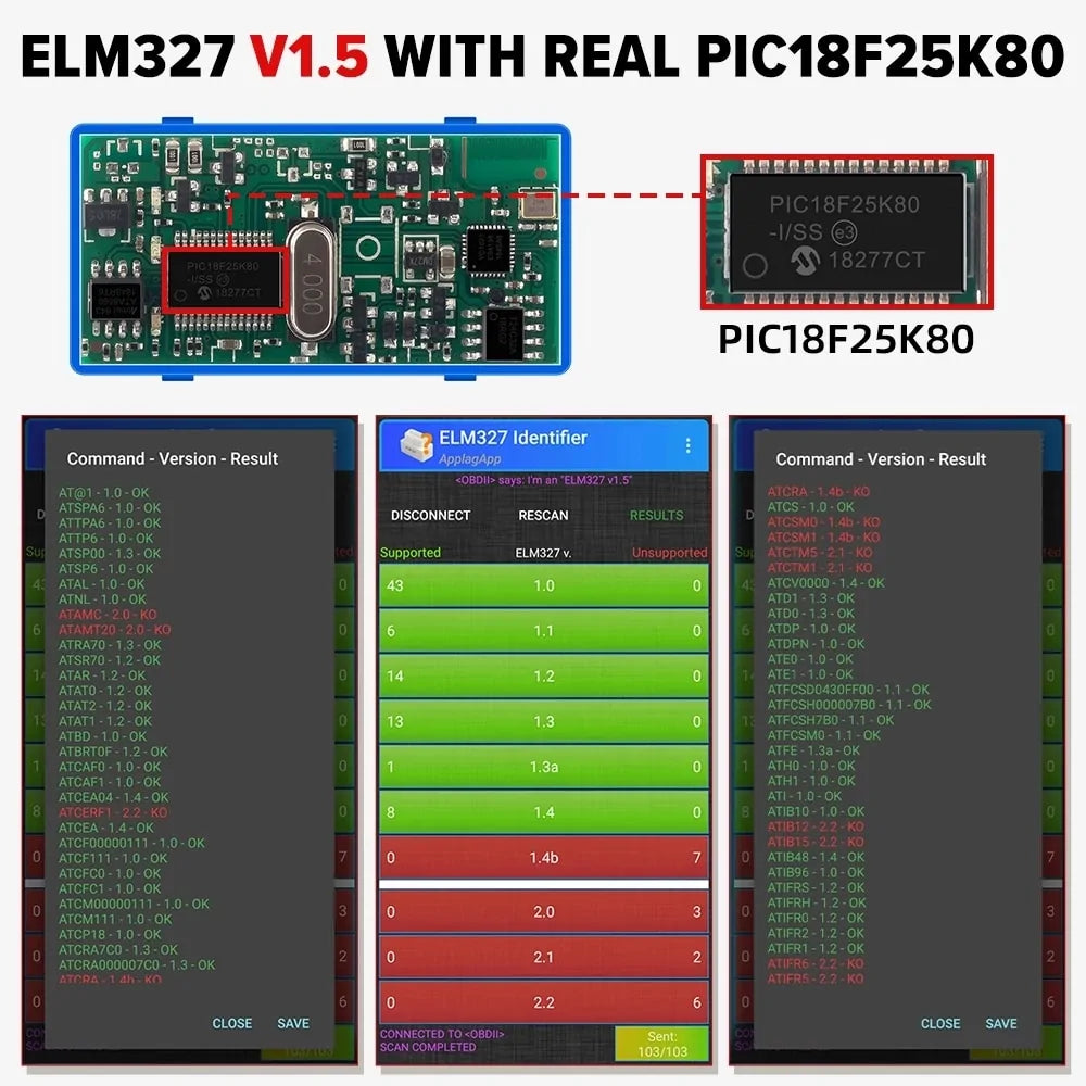 ELM327 OBDII Diagnostic Tool