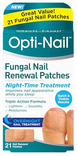 Opti-Nail Fungal Nail Renewal Patches Night-Time Treatment Improves Nail Appearance While You Sleep 21 Patches