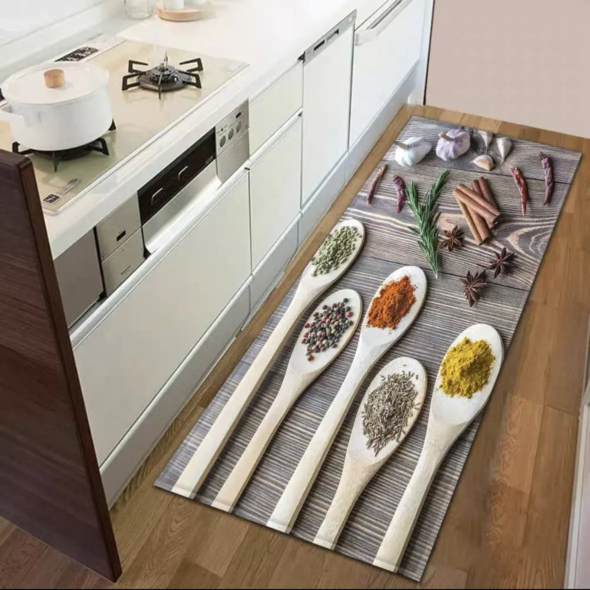 Non-Slip Kitchen Water-Absorbent Rug Mat for Home