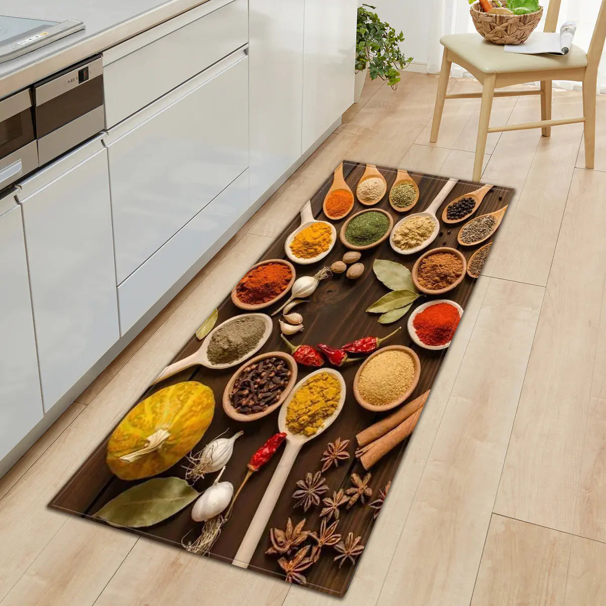 Non-Slip Kitchen Water-Absorbent Rug Mat for Home