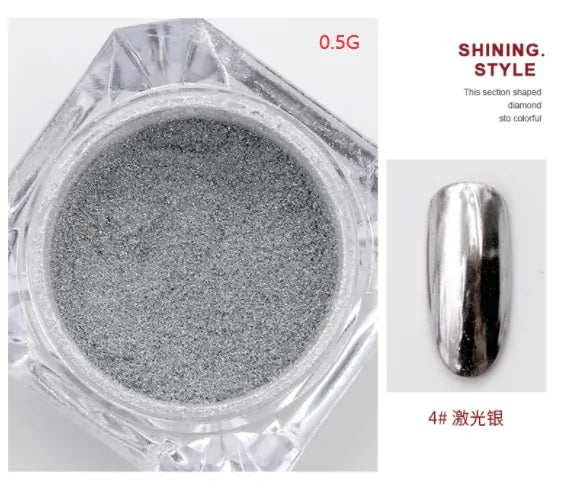 Metallic Mirror Nail Art Pigment Powder