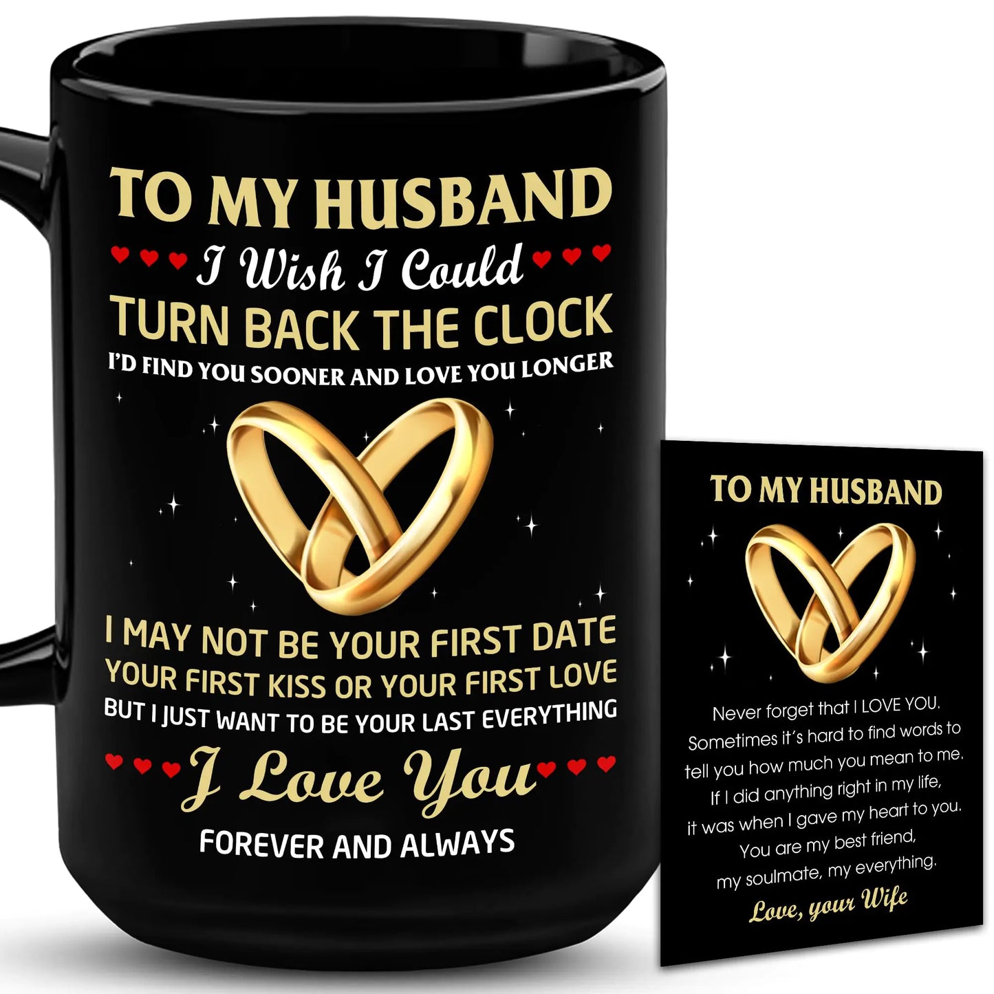 VUNVUT86 Valentine Gift For Husband - Husband Gifts - Husband Mug - Husband Gifts From Wife - Fathers Day Anniversary Birthday Wedding Gifts For Hubby Dad Groom Boyfriend Him Mr Men 15OZ