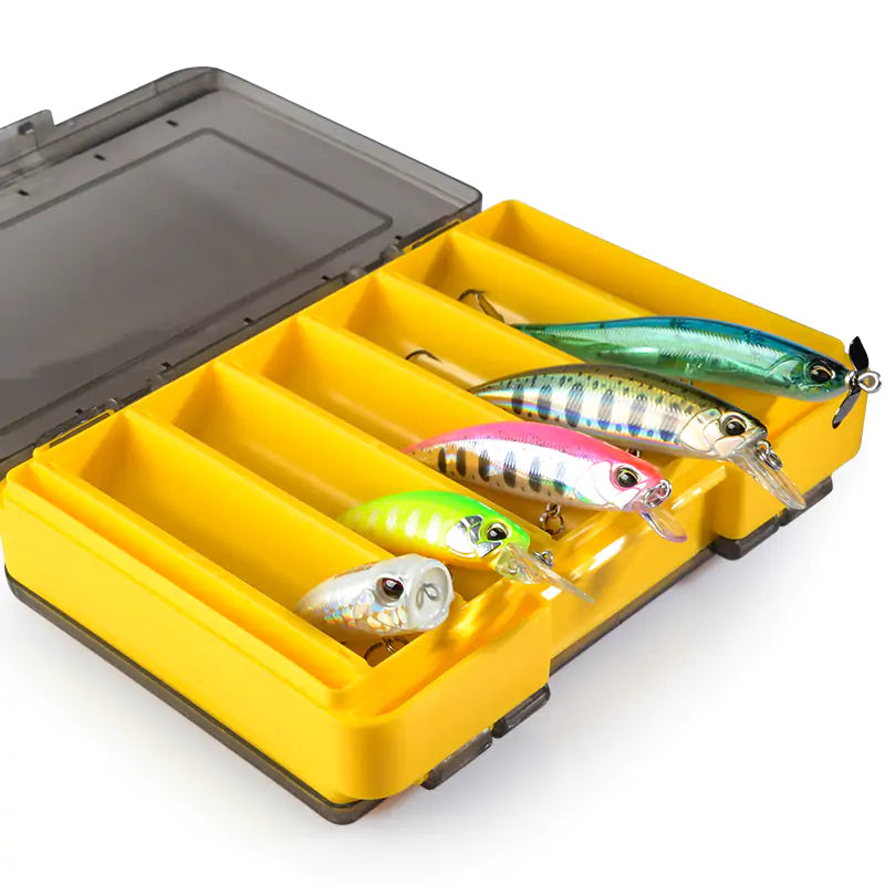 MEREDITH Fishing Box 12 Compartments Fishing Accessories Lure Hook Boxes Storage Double Sided High Strength Fishing Tackle Box