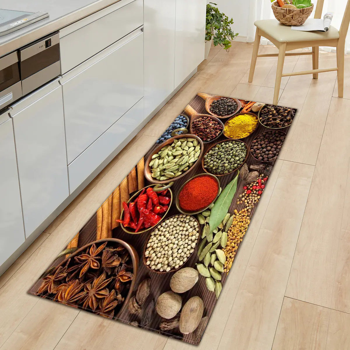 Non-Slip Kitchen Water-Absorbent Rug Mat for Home