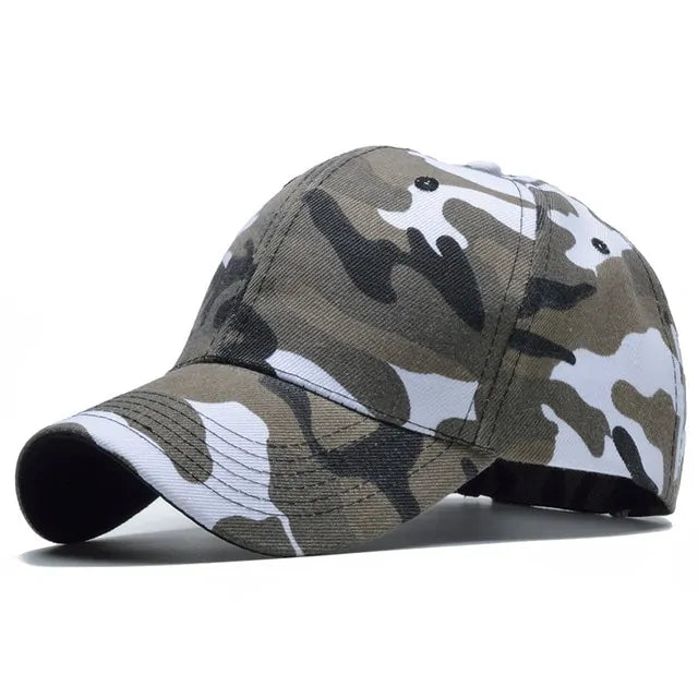 Snow Camo Baseball Cap