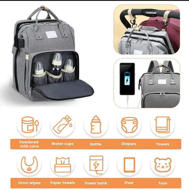 Multifunctional Portable Diaper Bag