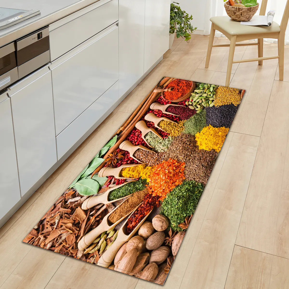 Non-Slip Kitchen Water-Absorbent Rug Mat for Home