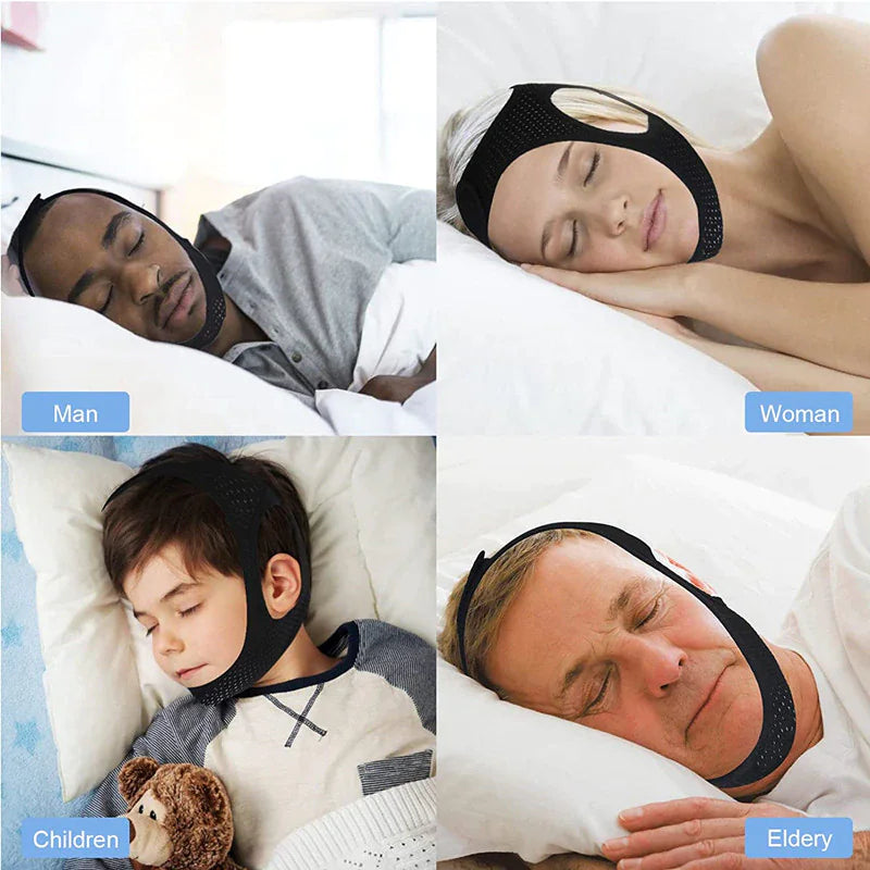 Anti Snoring Chin Strap Sleep Apnea Snore Stop Belt Snoreless Sleep Jaw Solution