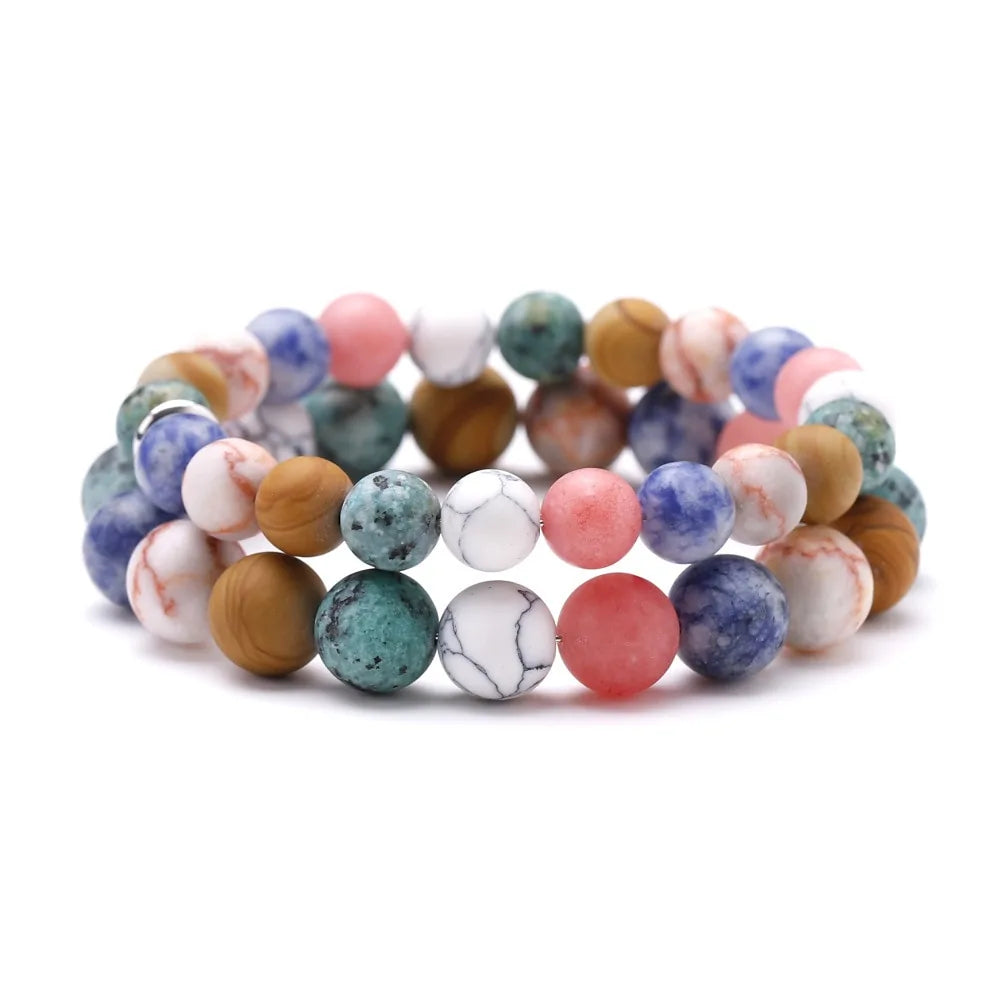 Solar System Planets Natural Stone Bracelet