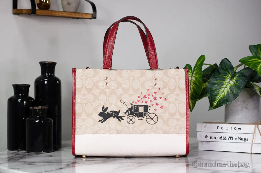 Coach Dempsey Medium Lunar New Year Rabbit Carryall Tote