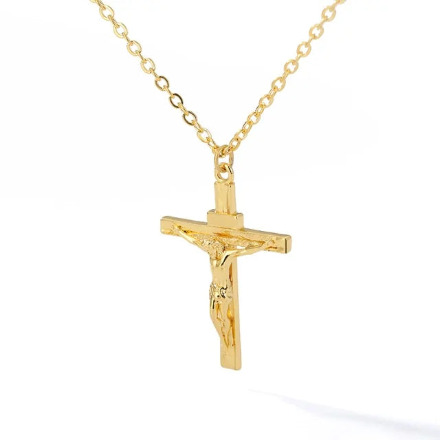 Stainless Steel Chain Cross Necklace