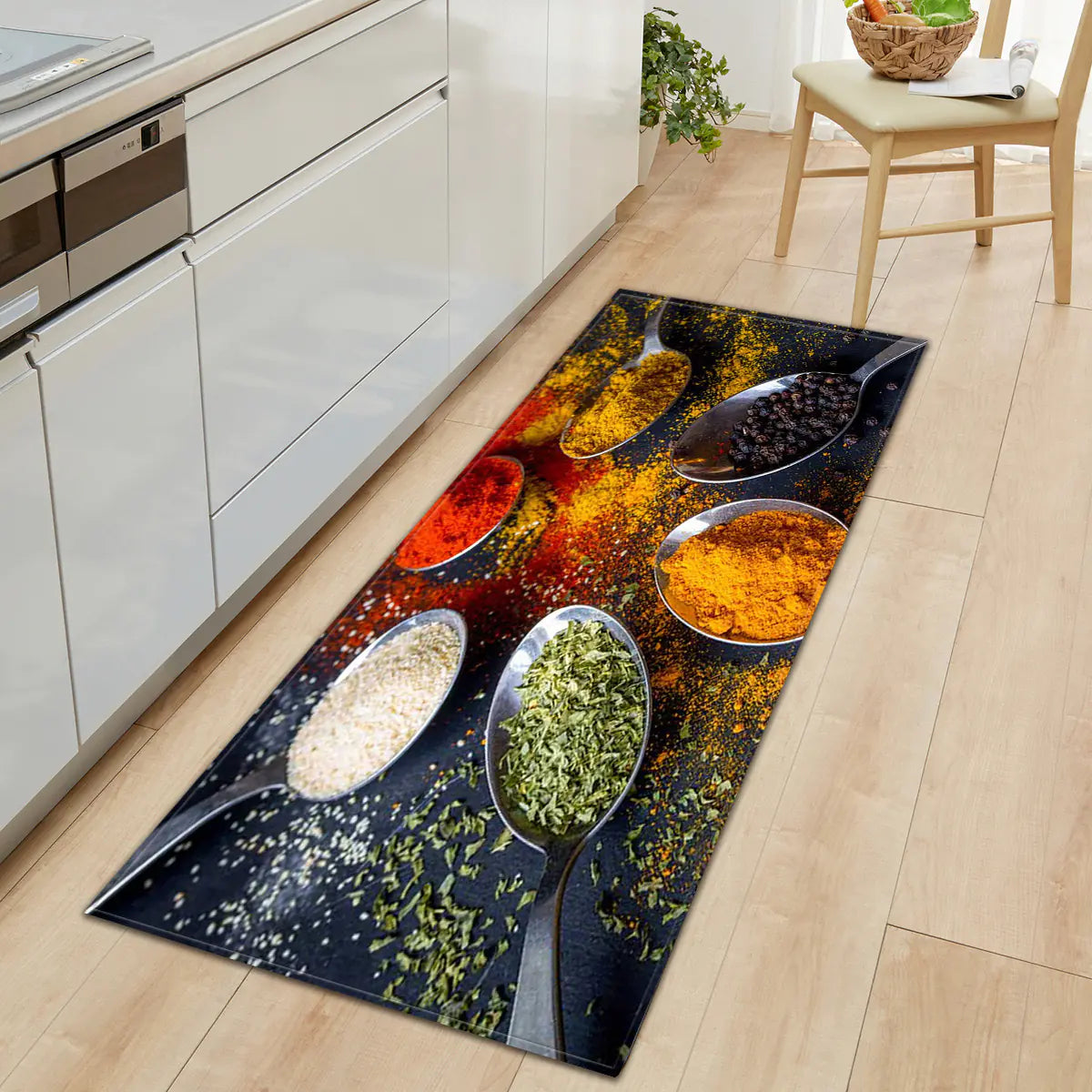 Non-Slip Kitchen Water-Absorbent Rug Mat for Home