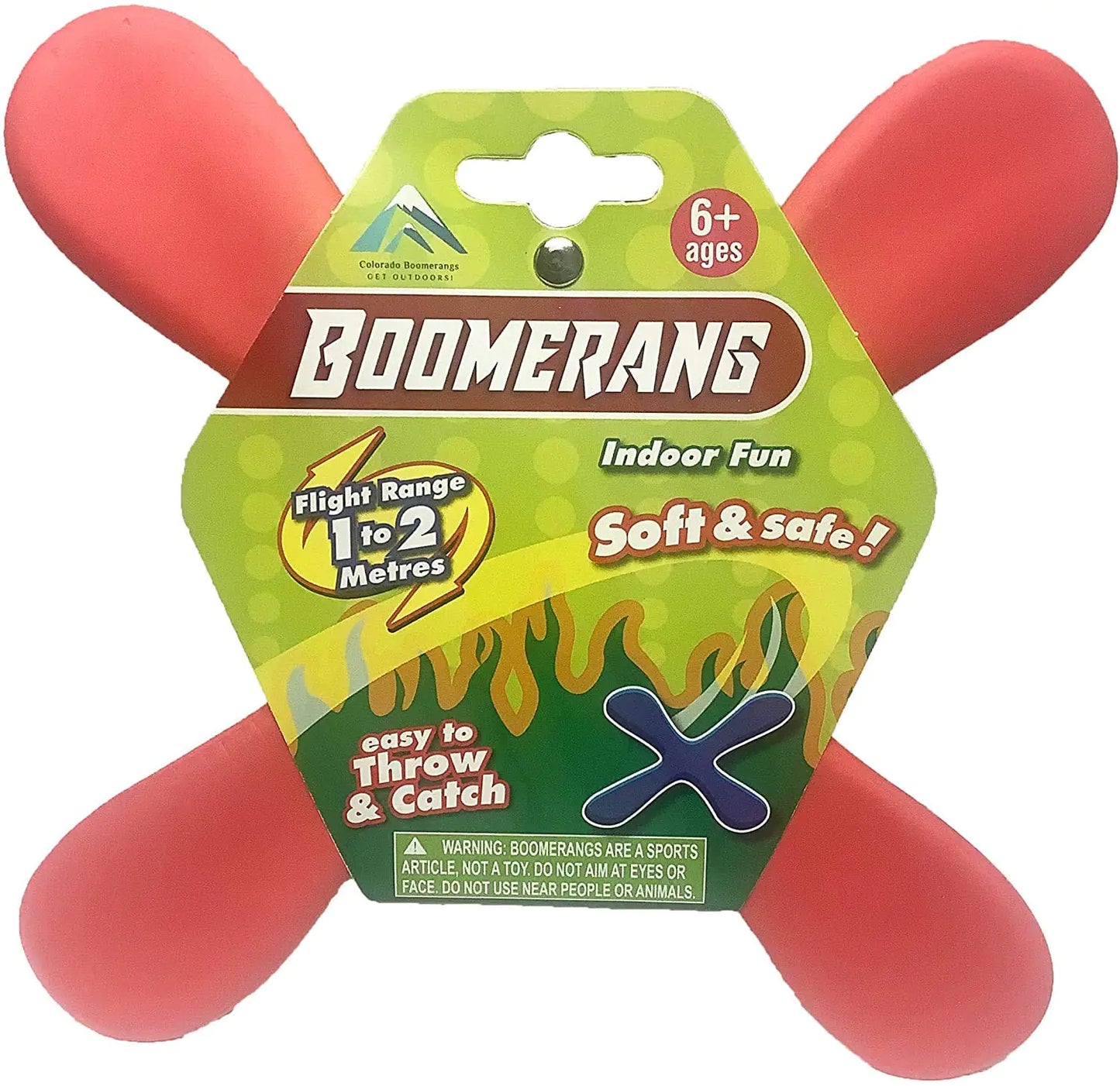 Soft Indoor Boomerang (Red)