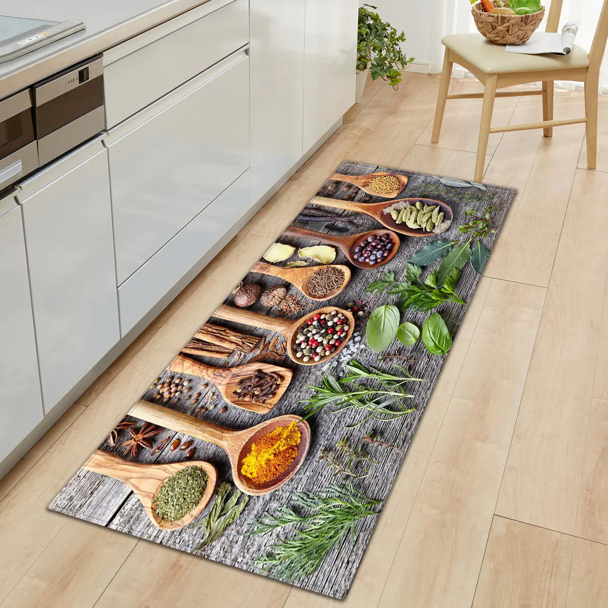 Non-Slip Kitchen Water-Absorbent Rug Mat for Home