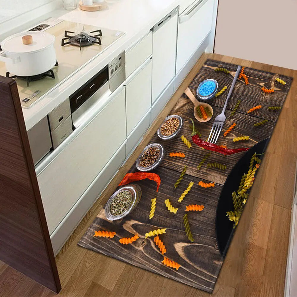 Non-Slip Kitchen Water-Absorbent Rug Mat for Home