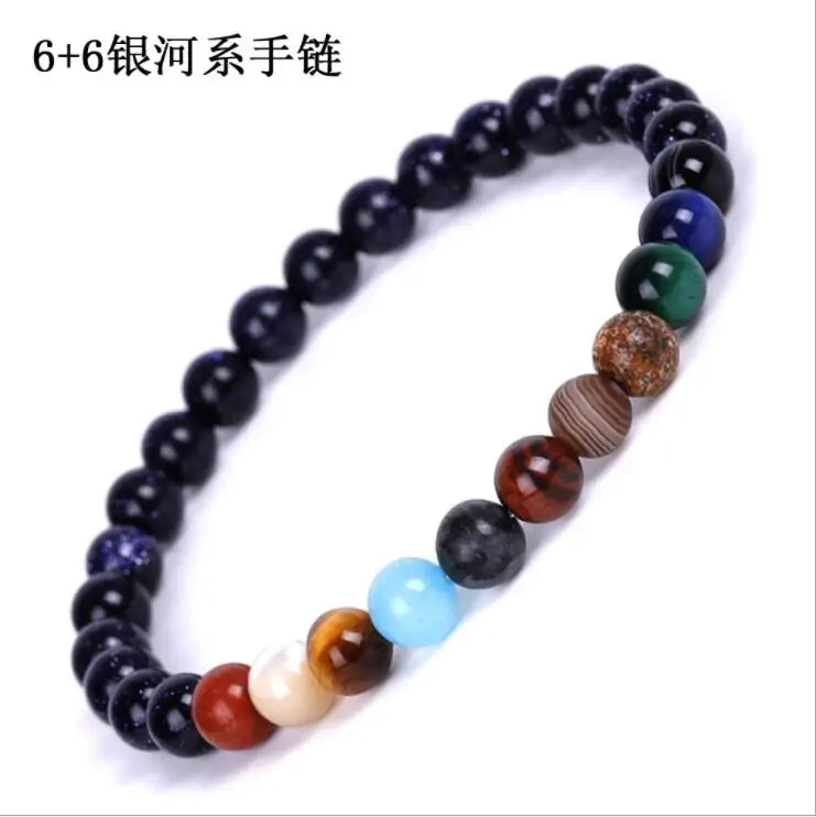 Solar System Planets Natural Stone Bracelet