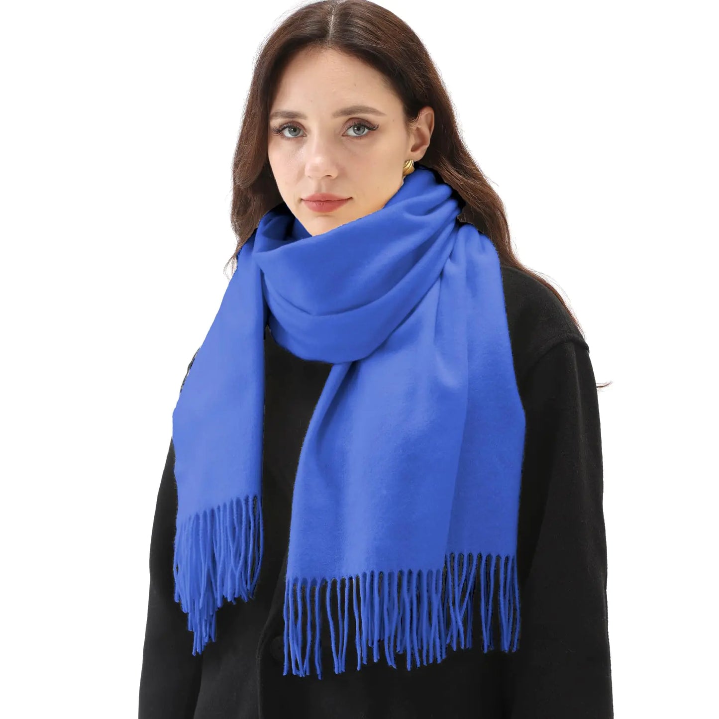 EPEIUS Scarfs for Women Pashmina Shawl Soft Wraps for Evening Dress Women Scarf for Wedding Large Winter Scarves Ladies GiftsBlue