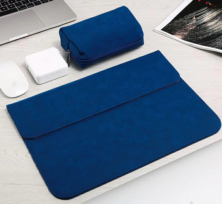 Frosted PU Leather Laptop Sleeve