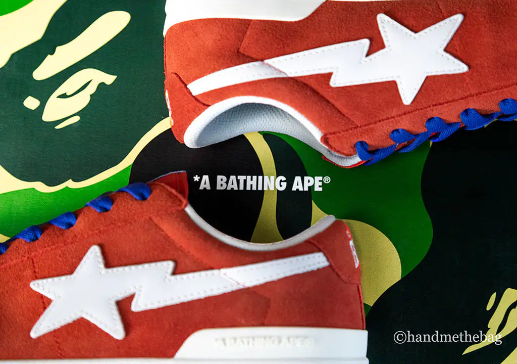 A Bathing Ape Mad Sta #1 Suede Leather Sneakers