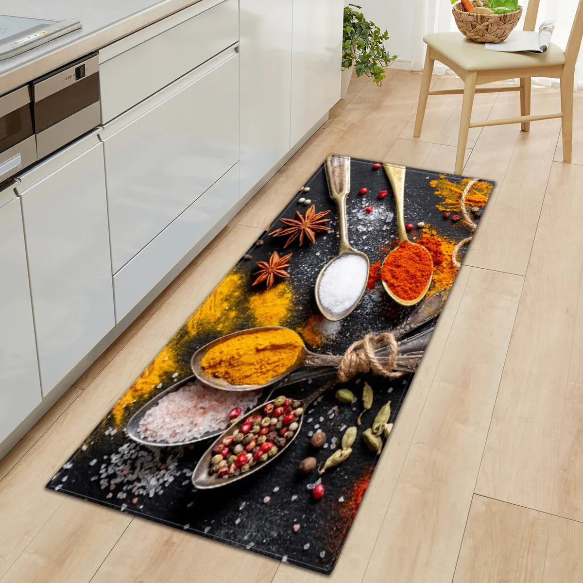 Non-Slip Kitchen Water-Absorbent Rug Mat for Home