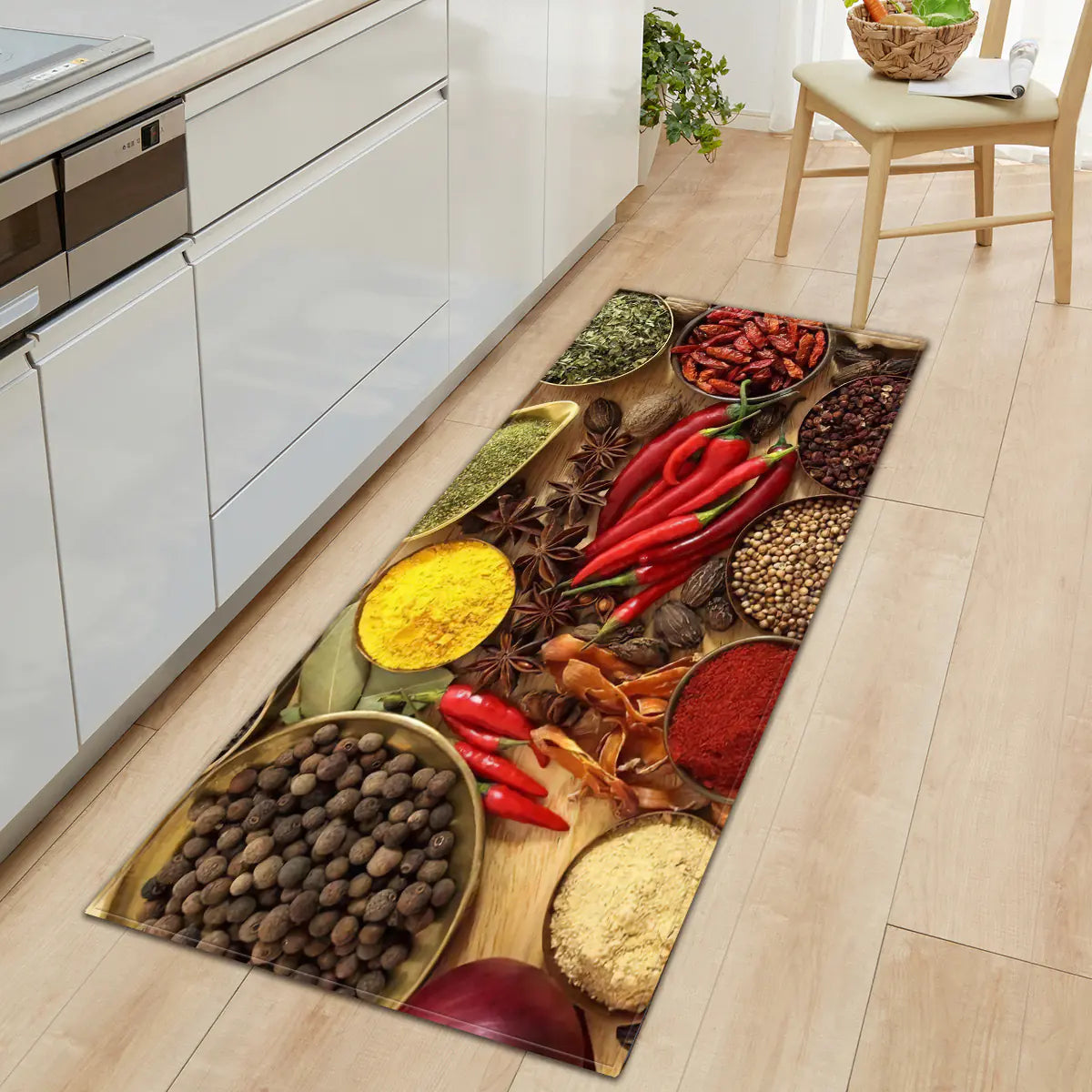 Non-Slip Kitchen Water-Absorbent Rug Mat for Home