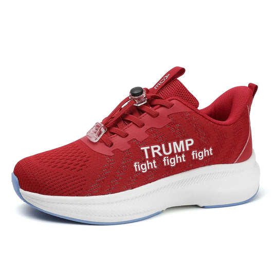 AOE Trump 2024 Fashion Running Walking Shoes Lightweight Breathable Red Tennis Shoes Non Slip Athletic Workout Gym Sneakers