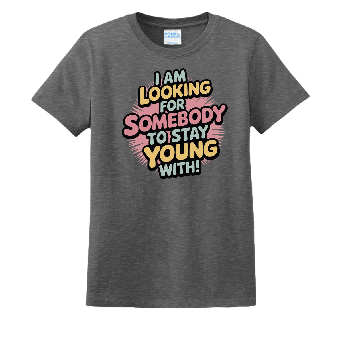 Dark Heather Grey - LPC54 - FRONT