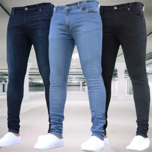 Men's Pants Retro Stretch Jeans