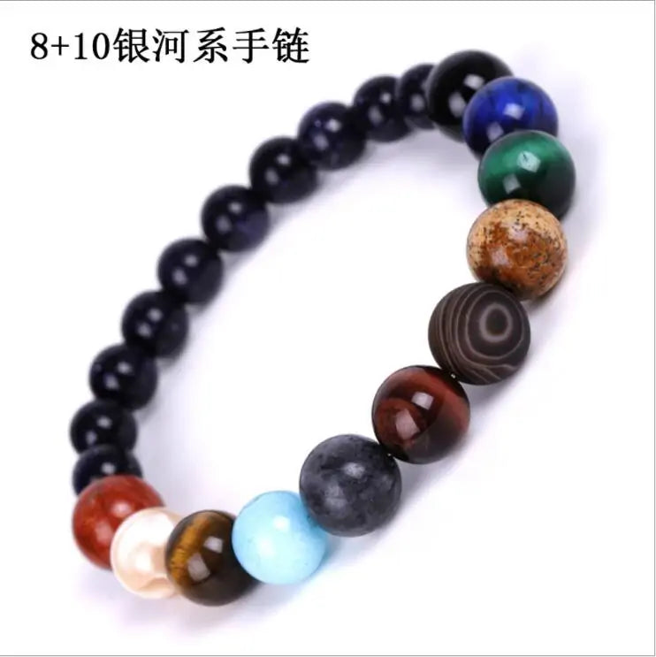 Solar System Planets Natural Stone Bracelet