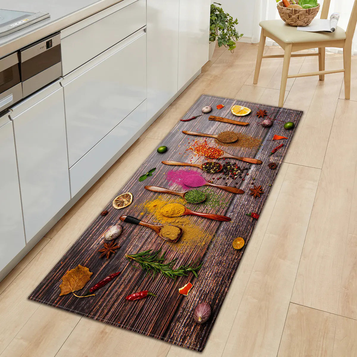 Non-Slip Kitchen Water-Absorbent Rug Mat for Home