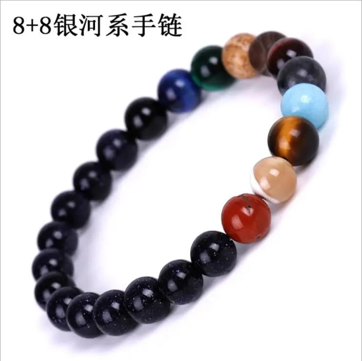 Solar System Planets Natural Stone Bracelet