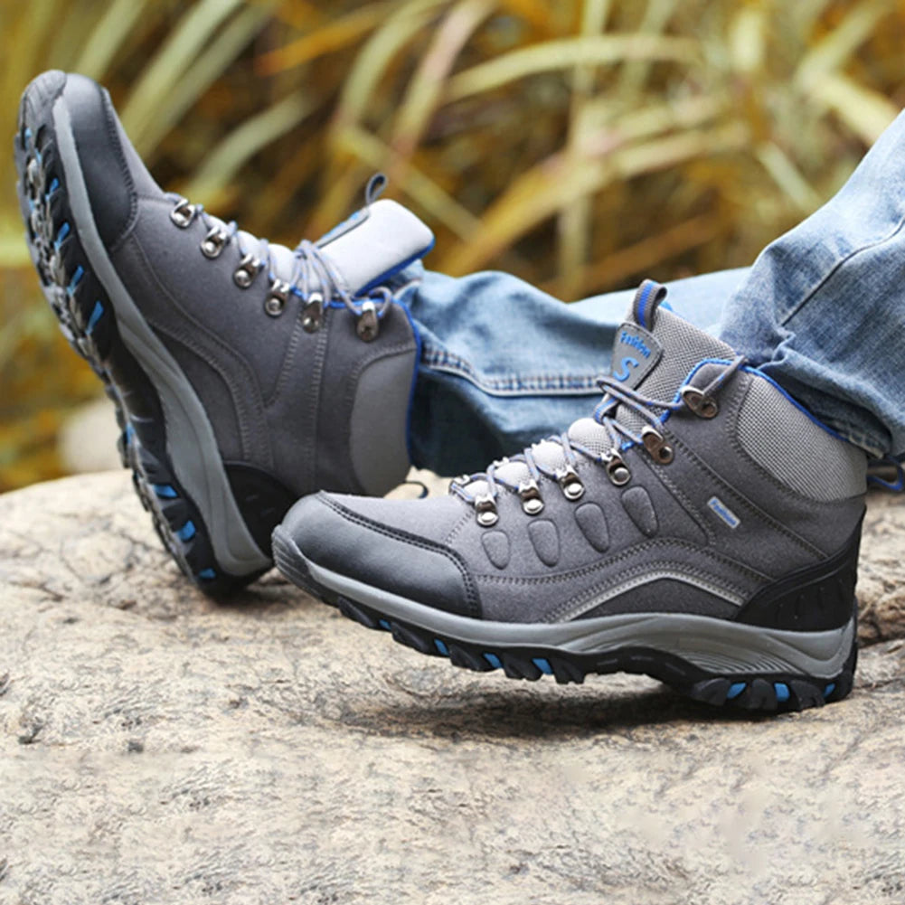 Hiking Shoes Trekking Boots Non Slip Mens Autumn Winter Shoes Lightweight Running Sneakers Breathable for Hiking Climbing